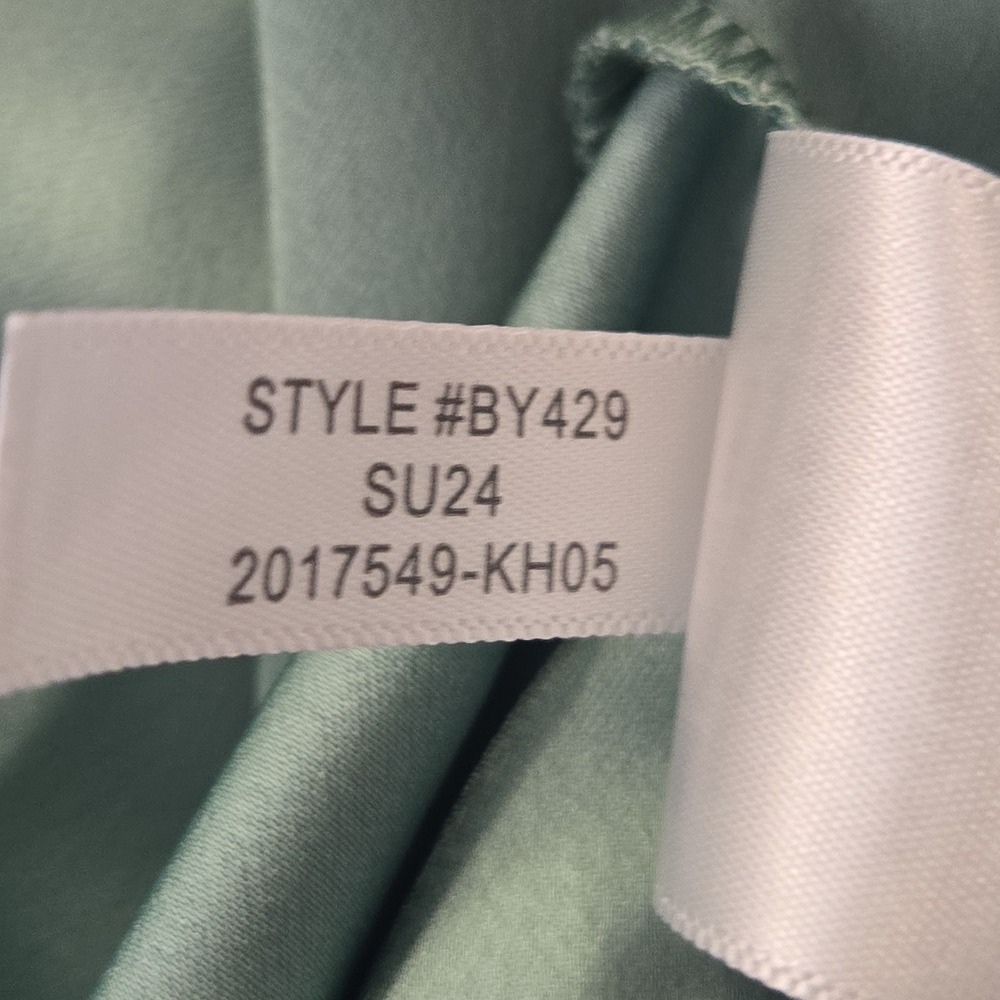 J.Crew Women's Top XS Sleeveless Mint Green Style # BY429 Blouse Matte Satin - Picture 7 of 7